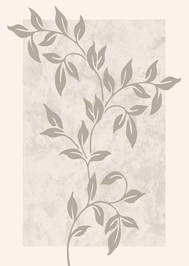 Neutral Botanical Illustration