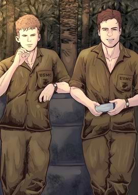 Edward Hillbilly Jones and Andrew Ack Ack Haldane - The Pacific