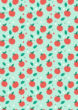 Apple and Leaf Pattern