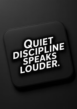 Quiet Discipline Speaks Louder