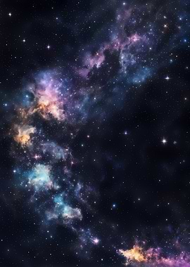 Magical Cosmic Night Sky – Galaxy, Nebula & Starlit Boat