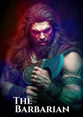 The Barbarian Warrior with Axe