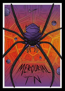 Mercurial TN Spider Art Football Player Soccer