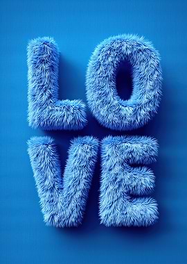Fluffy Blue Love