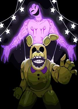 Springtrap and Purple Guy Illustration
