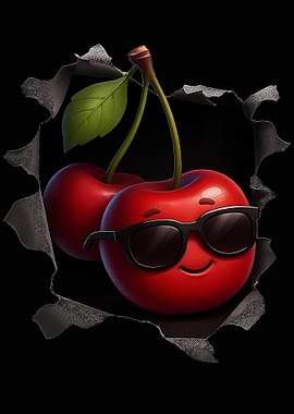 Cool Cherries with Sunglasses
