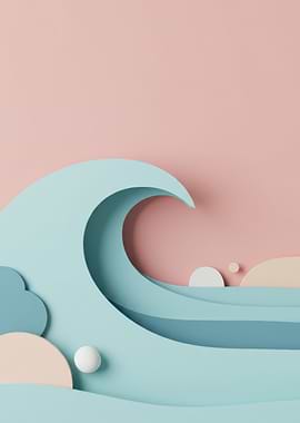 Pastel Wave Abstract
