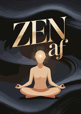 Zen AF Meditation Illustration