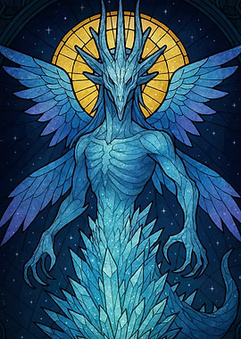 Crystal Dragon Golden Halo