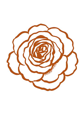 Minimalist Rose Line Art