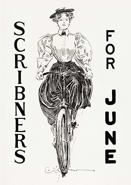 Scribner's for June Vintage Poster