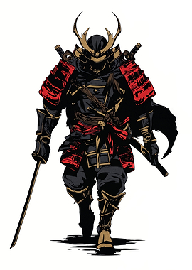Samurai Warrior in Full Armor