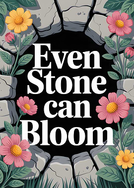 Even Stone Can Bloom Illustration