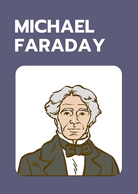 Michael Faraday Portrait Illustration