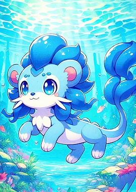 Cute Blue Sea Creature