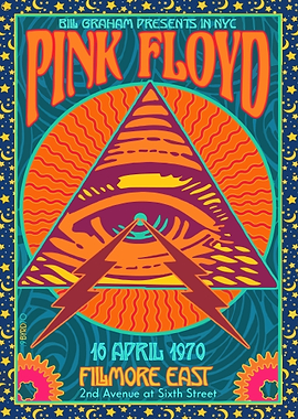 Pink Floyd Concert Poster, 1970