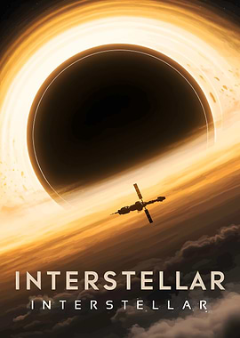 Interstellar Movie Poster Black Hole