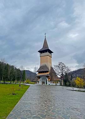 Barsana Monastery Entrance, Romania