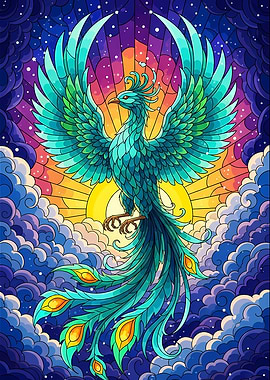 Teal Phoenix Rising