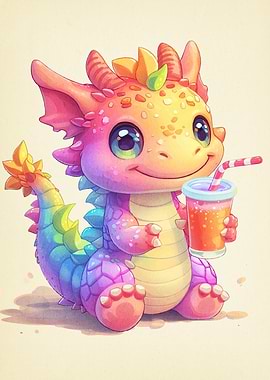 Cute Rainbow Dragon