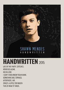Shawn Mendes Handwritten Album