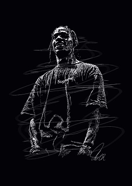Travis Scott Sketch Art