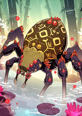 Stylized Spider Bamboo