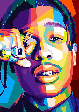 ASAP Rocky Wpap Pop Art