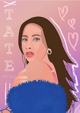 Tate McRae Portrait Digital Art