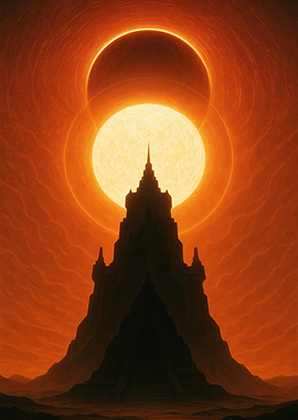 Solar Eclipse over Dark Castle