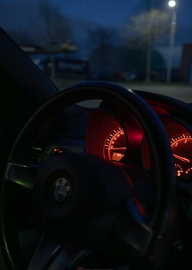 Car Interior at Night