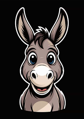 Cartoon Donkey Head meme