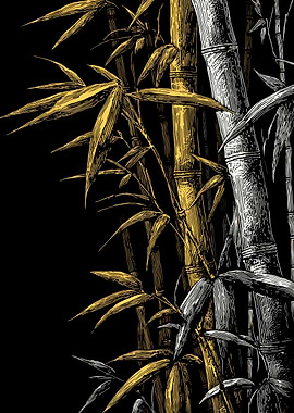 Bamboo Forest Illustration