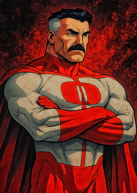 Omni-Man Portrait with Arms Crossed