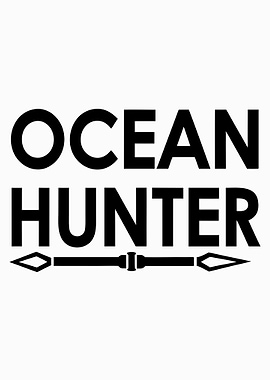 Ocean Hunter Text Art