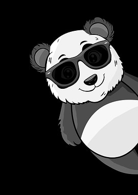 Cool Panda With Sunglasses Panda Lover Kids Panda
