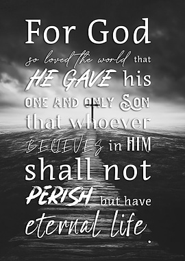 John 3:16 Scripture Art
