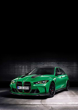 Green BMW M4 CS Car