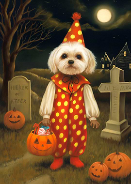Halloween Dog in Costume