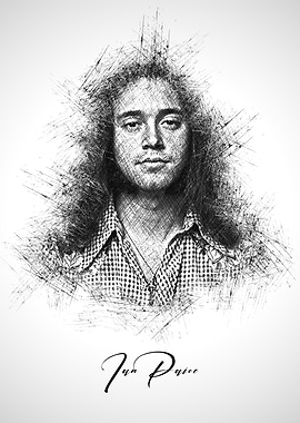 Ian Paice Sketch Portrait