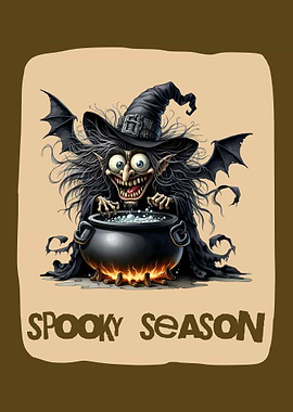 Halloween Spooky Season Witch Brewing Potion