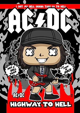 AC/DC Highway to Hell Pop Art