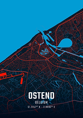 Ostend City Map