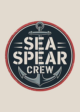 Sea Spear Crew Nautical Emblem