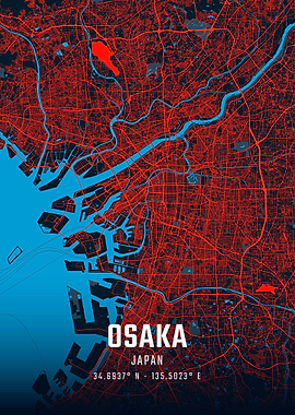 Osaka City Map