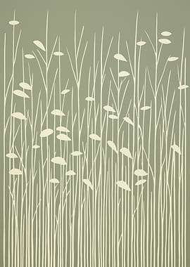 Green Floral Minimalism