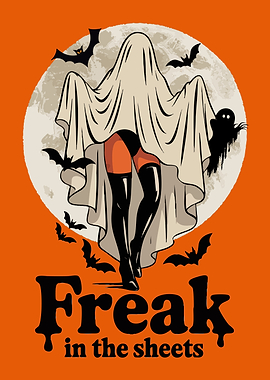 Freak in the Sheets Halloween Art