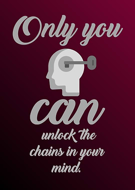 Unlock Your Mind Motivational Poster