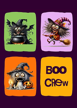 Halloween Witches and Boo Crew