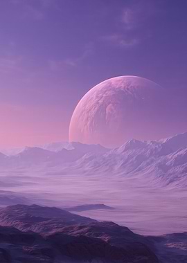 Purple Planet Landscape